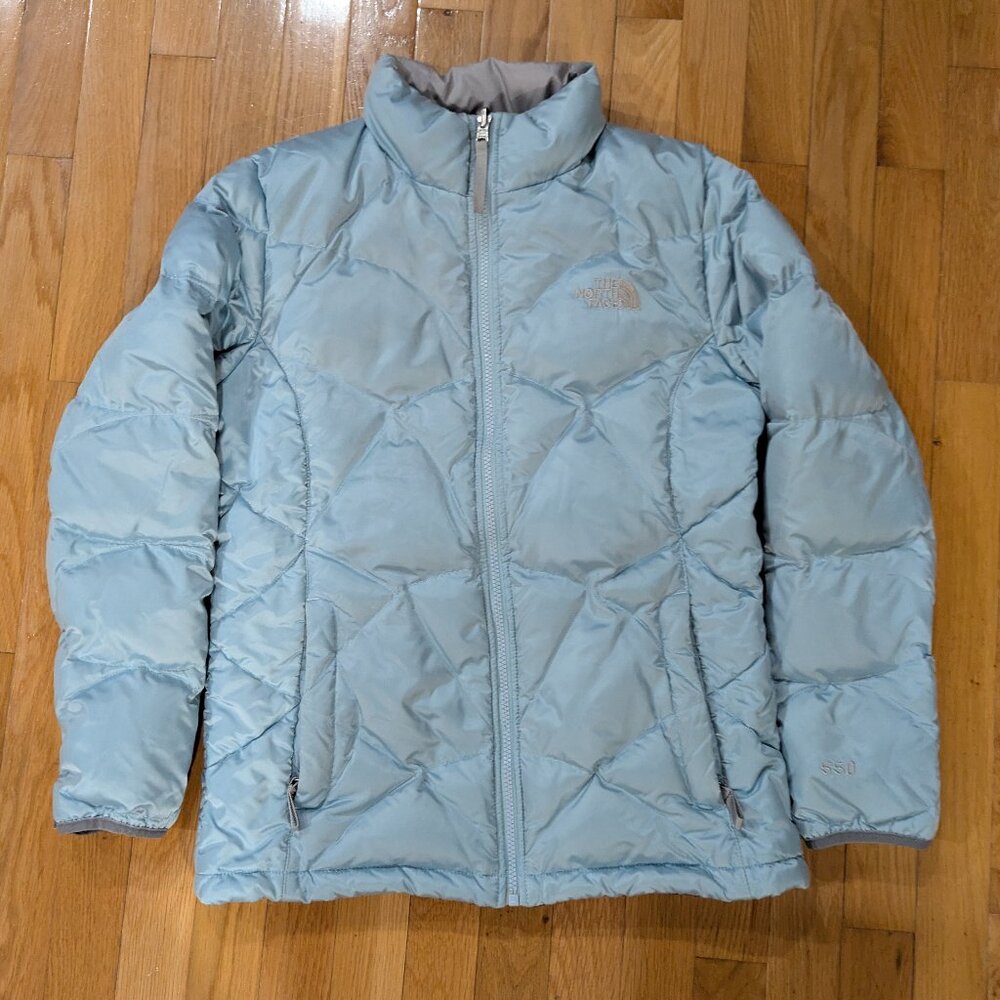 The North Face hip length slim fit puffer coat